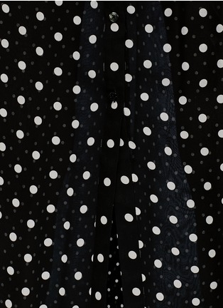 Detail View - Click To Enlarge - THAKOON - Polka dot silk chiffon maxi skirt