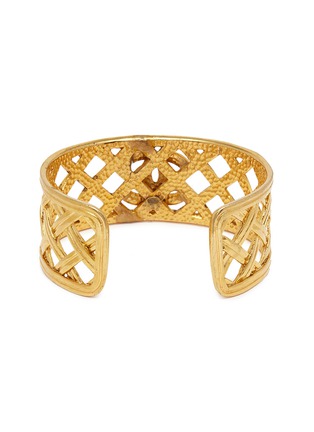 Figure View - Click To Enlarge - VINTAGE CHANEL - Logo weave effect cuff