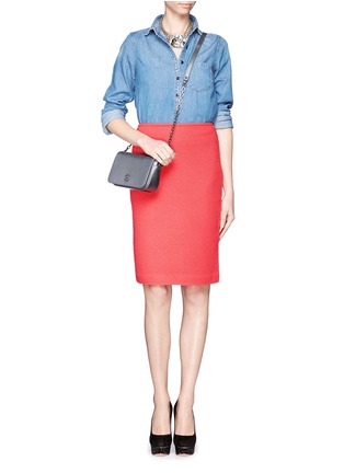 Figure View - Click To Enlarge - ST. JOHN - Punto Riso knit pencil skirt
