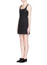Figure View - Click To Enlarge - T BY ALEXANDER WANG - Front zip stretch dress