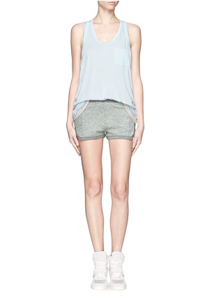 Figure View - Click To Enlarge - T BY ALEXANDER WANG - French terry cotton shorts