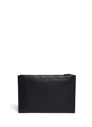 Back View - Click To Enlarge - GIVENCHY - Antigona leather flat zip pouch