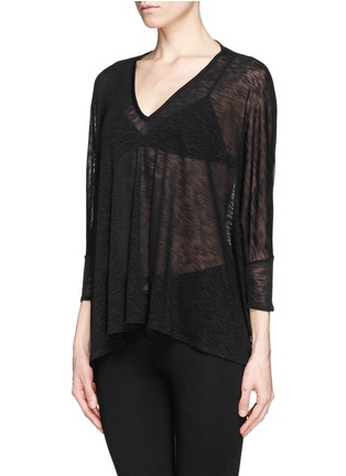 Front View - Click To Enlarge - HELMUT LANG - Dropped shoulder T-shirt