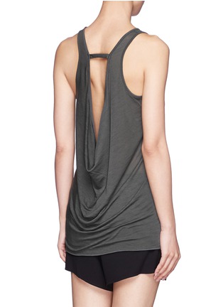 Back View - Click To Enlarge - HELMUT LANG - Cowl back tank top