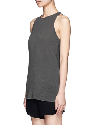 Front View - Click To Enlarge - HELMUT LANG - Cowl back tank top