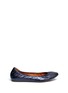 Main View - Click To Enlarge - LANVIN - Metallic leather ballerina flats