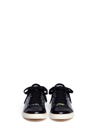 Figure View - Click To Enlarge - LANVIN - Iridescent brocade sneakers
