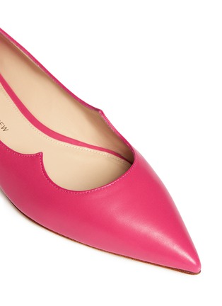 Detail View - Click To Enlarge - PAUL ANDREW - Zoya wavy leather flats