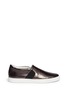 Main View - Click To Enlarge - LANVIN - Metallic snake embossed leather slip-ons
