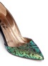 Detail View - Click To Enlarge - LANVIN - Iridescent brocade leather d'Orsay pumps