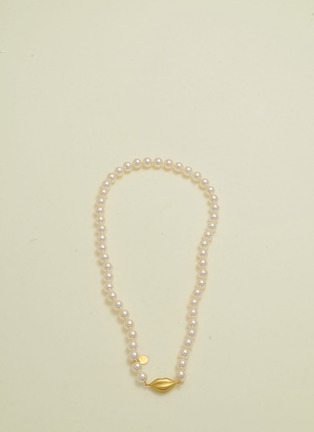 Main View - Click To Enlarge - TASAKI - 22k yellow gold cultured akoya pearls necklace TASAKI