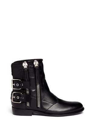 Main View - Click To Enlarge - 73426 - 'Cobain' Motorcycle buckle boots