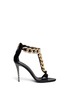 Main View - Click To Enlarge - 73426 - Rhinestone pavé chain leather sandals
