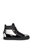 Main View - Click To Enlarge - 73426 - 'London' metal plate patent leather sneakers