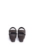 Back View - Click To Enlarge - PEDRO GARCIA  - 'Feist' metallic cubic strap platform wedge sandals