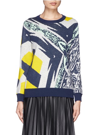 Main View - Click To Enlarge - J.CREW - Double-knit abstract sweater