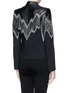 Back View - Click To Enlarge - EMILIO PUCCI - Fring calf hair chain leather wool-blend blazer