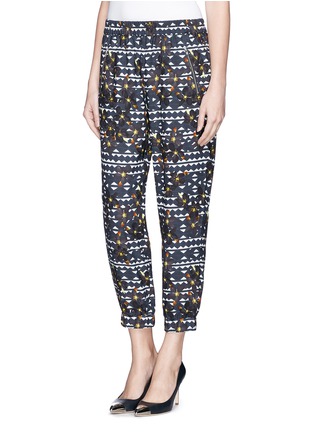 Front View - Click To Enlarge - J.CREW - 'Turner' hidden floral print pants
