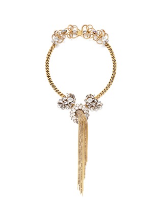 Main View - Click To Enlarge - ERICKSON BEAMON - 'Damsel' fringe crystal necklace