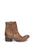 Main View - Click To Enlarge - FREEBIRD - 'Austin' distressed leather zip boots