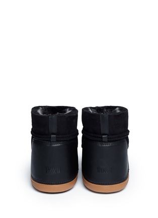 Back View - Click To Enlarge - INUIKII - 'Classic Low' lambskin shearling boots