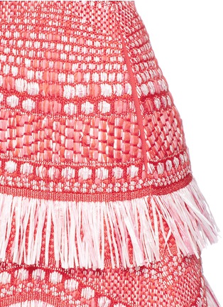 Detail View - Click To Enlarge - ANGEL CHEN - Tassel fringe raffia skirt