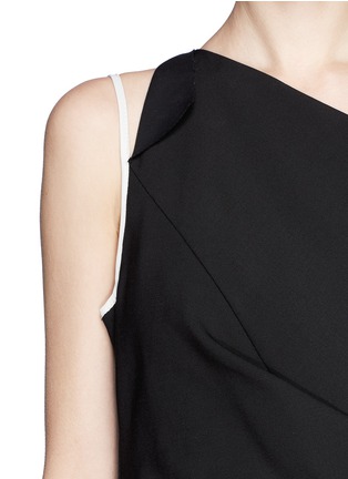 Detail View - Click To Enlarge - HELMUT LANG - Origami one-shoulder dress