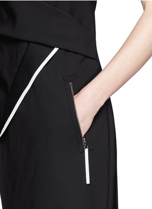 Detail View - Click To Enlarge - HELMUT LANG - Origami one-shoulder dress