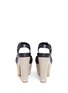Back View - Click To Enlarge - STELLA MCCARTNEY - Alter nappa canvas platform sandals