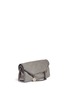 Detail View - Click To Enlarge - STELLA MCCARTNEY - 'Falabella' small shaggy deer foldover chain tote
