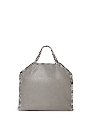 Detail View - Click To Enlarge - STELLA MCCARTNEY - 'Falabella' small shaggy deer foldover chain tote