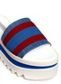 Detail View - Click To Enlarge - STELLA MCCARTNEY - Stripe band slide platform sandals