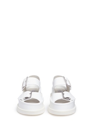 Front View - Click To Enlarge - STELLA MCCARTNEY - Alter nappa buckle platform sandals