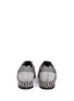 Back View - Click To Enlarge - STELLA MCCARTNEY - 'Macy' star patch mixed stripe sneakers