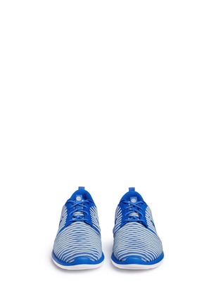 Front View - Click To Enlarge - NIKE - 'Roche Two Flyknit' stripe sneakers