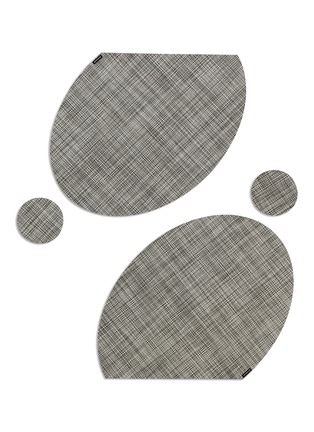 Main View - Click To Enlarge - CHILEWICH - ONEDGE™ MINI BASKETWEAVE PLACEMAT AND COASTER SET