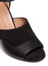 Detail View - Click To Enlarge - MARNI - Embellished heel suede and leather sandals