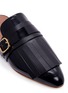 Detail View - Click To Enlarge - MARNI - 'Sabot' leather kiltie mules