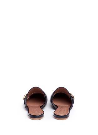 Back View - Click To Enlarge - MARNI - 'Sabot' leather kiltie mules