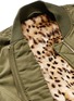 Detail View - Click To Enlarge - TOPSHOP - Leopard print faux fur lined satin bomber jacket
