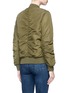 Back View - Click To Enlarge - TOPSHOP - Leopard print faux fur lined satin bomber jacket