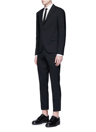 Figure View - Click To Enlarge - NEIL BARRETT - Military braid embroidered tuxedo shirt