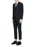 Figure View - Click To Enlarge - NEIL BARRETT - Military braid embroidered tuxedo shirt