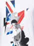Detail View - Click To Enlarge - NEIL BARRETT - Portrait thunderbolt print cotton T-shirt
