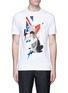 Main View - Click To Enlarge - NEIL BARRETT - Portrait thunderbolt print cotton T-shirt