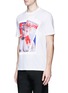 Front View - Click To Enlarge - NEIL BARRETT - x Interview 'Mark Di Caprio' hybrid print T-shirt