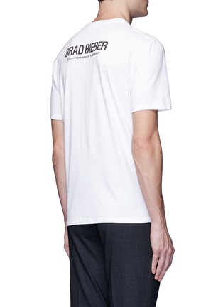 Back View - Click To Enlarge - NEIL BARRETT - x Interview 'Brad Bieber' hybrid print T-shirt