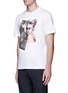 Front View - Click To Enlarge - NEIL BARRETT - x Interview 'Brad Bieber' hybrid print T-shirt