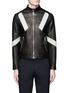 Main View - Click To Enlarge - NEIL BARRETT - 'Retro Modernist' panel leather racer jacket