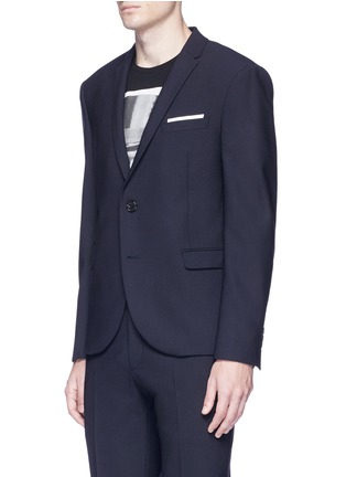 Detail View - Click To Enlarge - NEIL BARRETT - Slim fit virgin wool blend suit